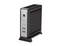 Antec ISK Series ISK 100 Black & Silver 0.8 mm SECC / ABS Plastic Mini-ITX Tower Computer Case 80W Power Supply