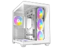 Antec C5 ARGB White, 7 x 120mm ARGB PWM Fans Included, Up to 10 Fans Simultaneously, Type-C 3.2 Gen 2 port, Seamless Tempered Glass Front & Side Panels, 360mm Radiator Support, Mid-Tower ATX PC Case