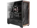Antec Flux Pro, 6 x PWM Fans Included, High-Airflow Front Panel with Walnut Wood, iShift PSU 90° Mount, USB3.0 x 2, Type-C, 420mm Radiator Support, Temp. Display, Full-Tower E-ATX PC Case
