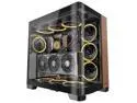 Antec C8 Curve Wood, Fans not Included, Wooden Front Panel, Super Wide Angle Single Curved Glass, Dual-Chamber Layout, Type-C, 360mm Radiator Support, RTX 40 Compatible, Full-Tower E-ATX PC Case