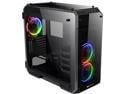 Thermaltake View 71 RGB 4-Sided Tempered Glass Vertical GPU Modular E-ATX Gaming Full Tower Computer Case with 3 RGB LED Riing Fan Pre-installed CA-1I7-00F1WN-01
