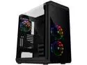 Thermaltake View 37 RGB Gull Wing Window E-ATX MB SYNC Capable Vertical GPU Modular Black Gaming Mid Tower Computer Case CA-1J7-00M1WN-01