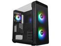 Thermaltake View 37 Motherboard Sync ARGB E-ATX Mid Tower Gaming Computer Case with 3 ARGB 5V Motherboard Sync RGB Fans Pre-Installed CA-1J7-00M1WN-04