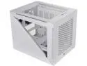 Thermaltake Divider 200 TG Air Front Mesh Snow Edition Triangular Tempered Glass Side Panel Micro-ATX Computer Case with Pre-stalled 200mm Front Fan + 120mm Rear Fan CA-1V1-00S6WN-01
