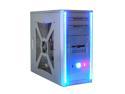 DYNAPOWER USA Z 8815 Silver/Blue Steel ATX Mid Tower Computer Case 430W Power Supply