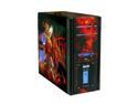DYNAPOWER USA Hachiman CS-HM41602.1266 Black/ Red SECC Steel ATX Mid Tower Computer Case 450W ATX12V 2.01 for AMD and Intel system including LGA775 Power Supply