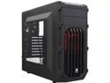 Corsair Carbide Series SPEC-03 Black Steel ATX Mid Tower Gaming Case with Red LED Fans ATX Power Supply (Not Included)