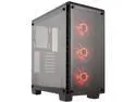 Corsair Crystal Series 460X RGB CC-9011101-WW Black ATX Mid Tower Tempered Glass Computer Case