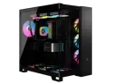 CORSAIR iCUE LINK 6500X RGB Mid-Tower Dual Chamber PC Case – Black -Two Tempered Glass Panels – 3x RX120 RGB  Fans Included