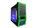 APEVIA X-SUPRA G-Type X-SUPRAG-GN Black / Green SECC Steel ATX Mid Tower Computer Case