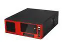 APEVIA Black / Red SECC Steel / Aluminum X-MASTER-RD/500 ATX Media Center / HTPC Case
