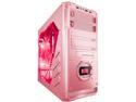 APEVIA X-DREAMER4 Series X-DREAMER4-PK Pink Steel ATX Mid Tower Computer Case
