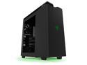NZXT H440 Razer Edition STEEL Mid Tower Case. 5.25-less Design. Includes 4 x 2nd Gen FNv2 Fans, High-End WC support, USB3.0, PWM Fan hub, Matte Black