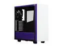 NZXT S340 Matte White/Purple Steel ATX Mid Tower Case