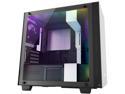 NZXT H400i - MicroATX PC Gaming Case - RGB Lighting and Fan Control - CAM-Powered Smart Device - Tempered Glass Panel - Enhanced Cable Management System - Water-Cooling Ready - White/Black