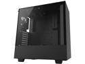 NZXT H500 - Compact ATX Mid-Tower PC Gaming Case - Tempered Glass Panel - All-Steel Construction - Enhanced Cable Management System - Water-Cooling Ready - Black