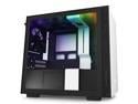NZXT H210i - Mini-ITX PC Gaming Case - Front I/O USB Type-C Port - Tempered Glass Side Panel Cable Management - Water-Cooling Ready - Integrated RGB Lighting - Steel Construction - White/Black