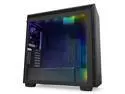 NZXT H710i - ATX Mid Tower PC Gaming Case - Front I/O USB Type-C Port - Quick-Release Tempered Glass Side Panel - Vertical GPU Mount - Integrated RGB Lighting - Water-Cooling Ready - Black
