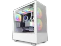 NZXT H Series H5 (2023) Flow RGB Edition ATX Mid Tower Chassis White Color-CC-H51FW-R1