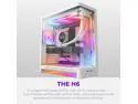 NZXT H6 RGB+ (2026) Compact Dual-chamber ATX Case - All White