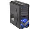 Rosewill - Black Gaming ATX Mid Tower Computer Case - Three Fans Included, Up to Four Fans Supported, Top-Mounted USB 3.0 Port - Galaxy-01