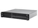 Rosewill RSV-Z2700U 2U Server Chassis Rackmount Case | 4 3.5"/2.5" HDD, 1 5.25" Device | Micro-ATX Compatible | 2 80mm Fans | USB 3.0, USB 2.0 | Silver/Black
