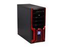 LOGISYS Computer CS368RB Red & Black Steel ATX Mid Tower Computer Case 480W Power Supply