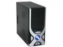 APEX PC-336 Black/Silver Steel ATX Mid Tower Computer Case 350W Power Supply