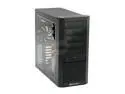 SilverStone Kublai Series KL02-BW Black Aluminum front panel, SECC body ATX Mid Tower Computer Case