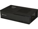 SILVERSTONE Milo series ML05B Black Acrylic Front Panel, 0.8mm SECC body Mini-ITX Media Center / HTPC Case
