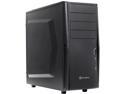 SilverStone Precision Series PS10B Black High-strength plastic front panel, steel body ATX Mid Tower Computer Case with Foam Padded Side Panel - Retail