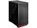 SilverStone Primera Series PM02 SST-PM02B-G Black Steel Front Panel, Steel Body, Tempered Glass Window ATX Mid Tower Computer Case Compatible PS2(ATX) Power Supply