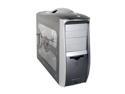 Linkworld F3131-C2628-P4 Black/Silver Steel ATX Mid Tower Computer Case 500W Power Supply