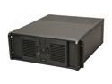 iStarUSA D-407PL Black Steel 4U Rackmount Compact Stylish Server Case 7 External 5.25" Drive Bays