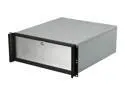 iStarUSA D-416-SILVER Metal/ Aluminum 4U Rackmount Compact Stylish Server Chassis 6 External 5.25" Drive Bays