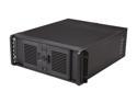 iStarUSA D-407P-DE6BL Black Steel 4U Rackmount Compact Stylish Server Case 3 External 5.25" Drive Bays