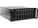 iStarUSA DAGE408U40T7DE-2MS Black 1.2mm SECC Zinc-Coated Steel 4U Rackmount 8-bay SAS / SATA 6.0 Gb/s miniSAS SFF-8088 JBOD Hotswap Chassis 500W PSU 500W Single PSU