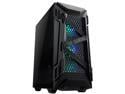 ASUS TUF Gaming GT301 Mid-Tower Compact Case for ATX Motherboards with Honeycomb Front Panel, 3 x 120mm AURA Addressable RBG Fans, Headphone Hanger, and 360mm Radiator Support, 2 x USB 3.2 Gen1 (USB 3.0) Prots