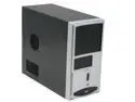 Athenatech A3602BS.350 Black/ Silver Steel Micro ATX Mini Tower Computer Case 350W Power Supply