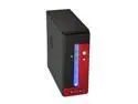 Athena Power CA-1015CR40 Black / Red SECC Steel MicroATX Desktop / MicroATX Slim Computer Case 400W Power Supply
