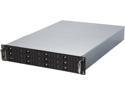 Athena Power RM-2U2123HE12 12Gb/s 2U Hot-Swap 12-Bay E-ATX Rackmount Server Chassis w/ 12 Gbps Mini-SAS Backplane Supports 12 x 3.5" or 2.5" SAS / SATA SSD / HDD - Support E-ATX (12" x 13") M/B - Supp