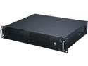 Athena Power RM-2UC238 Black 1.0mm SECC 2U Rackmount Server Case PS3 Single 2 External 5.25" Drive Bays