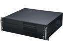 Athena Power RM-3UC338 Black 1.0mm SECC 3U Rackmount Server Case PS3 Single (Front)
