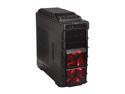 XION Gaming Series XON-980-BK Black with RED LED Light Steel / Plastic ATX Mid Tower Computer Case