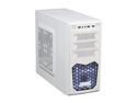 XION XON-560 mATX/ ITX Meshed Mini Tower Case, USB 3.0, White/Blue LED