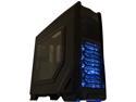 XION XION Gaming Series XON-985-BK Black with BLUE  LED Light Steel/ Plastic,  Meshed Front Panel design. ATX Mid Tower Computer Case