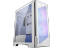 MSI MPG Velox 300R Airflow PZ White - Mid-Tower Gaming PC Case - Tempered Glass Side Panel - 2 x 160 mm Dual Layer Blades Fans - Liquid Cooling Support up to 360mm Radiator - Mesh Panel for Airflow