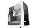 Fractal Design Meshify C White - White Steel / Tempered Glass ATX Mid Tower High-Airflow Compact Clear Tempered Glass Computer Case