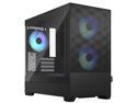 Fractal Design Pop Mini Air RGB Black TG mATX High-Airflow Clear Tempered Glass Window Tower Computer Case