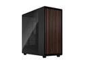 Fractal Design North XL ATX mATX Full Tower PC Case - Charcoal Black Chassis with Walnut Front and Dark Tinted TG Side Panel - FD-C-NOR1X-02